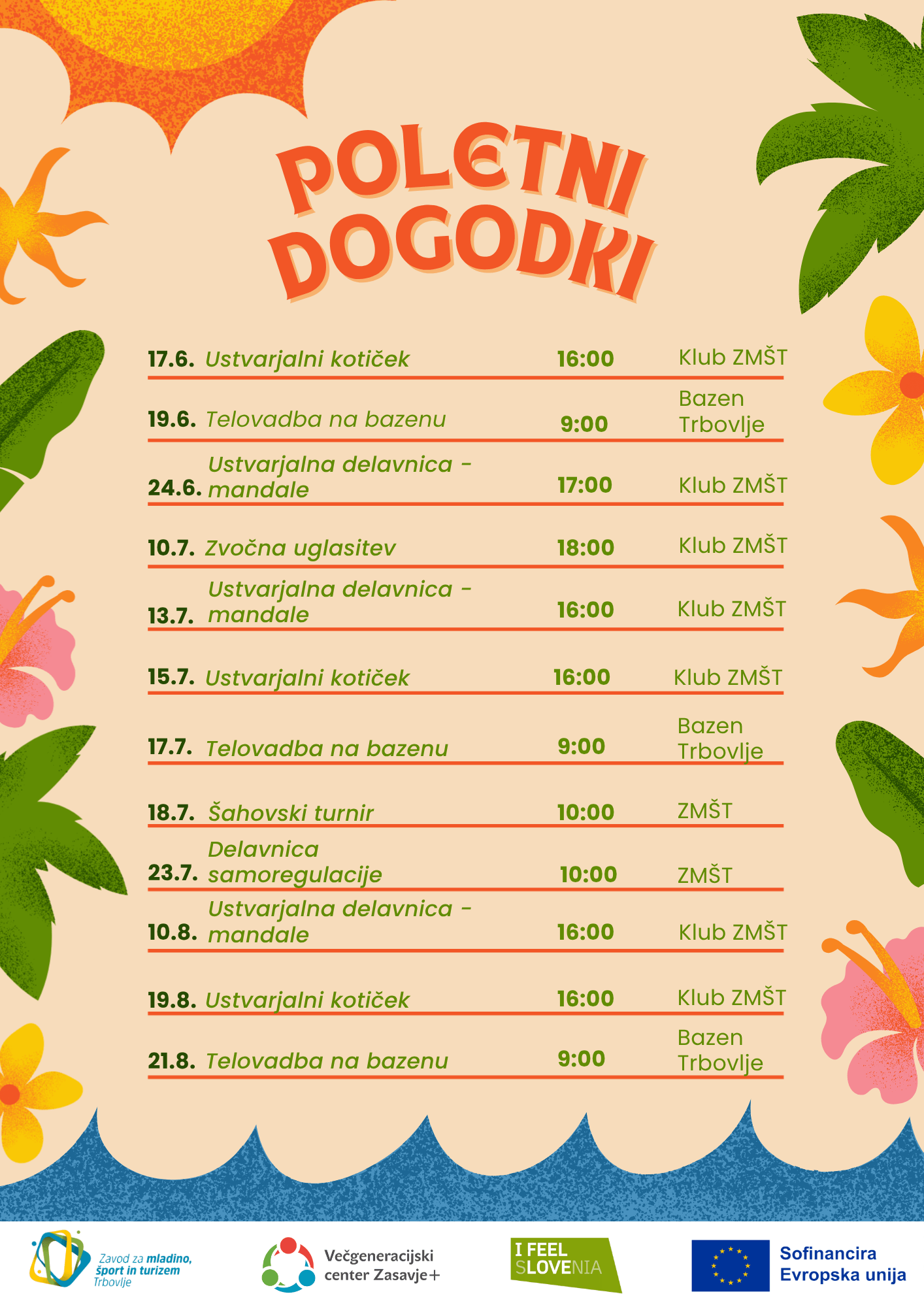 Poletni dogodki ZMŠT